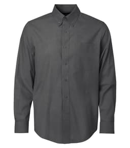 COAL HARBOUR® TEXTURED CROSSHATCH WOVEN SHIRT in Soft Black