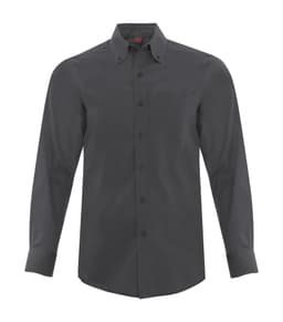 COAL HARBOUR® EVERYDAY LONG SLEEVE WOVEN SHIRT in Iron Grey