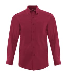 COAL HARBOUR® EVERYDAY LONG SLEEVE WOVEN SHIRT in Rich Red