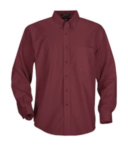 DISCONTINUED COAL HARBOUR® EASY CARE BLEND LONG SLEEVE WOVEN SHIRT in Burgundy