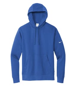 NIKE CLUB FLEECE SLEEVE SWOOSH PULLOVER HOODIE in Game Royal