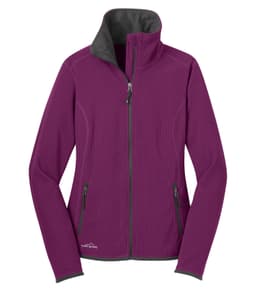 DISCONTINUED EDDIE BAUER® VERTICAL FLEECE FULL ZIP LADIES' JACKET in Very Berry
