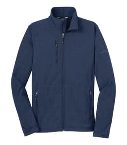 DISCONTINUED EDDIE BAUER® SHADED CROSSHATCH SOFT SHELL JACKET in Blue