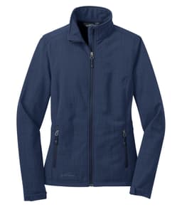 DISCONTINUED EDDIE BAUER® SHADED CROSSHATCH SOFT SHELL LADIES' JACKET in Blue