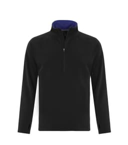 DISCONTINUED ATC™ LIFESTYLE FLEECE 1/2 ZIP SWEATSHIRT in Black/True Royal