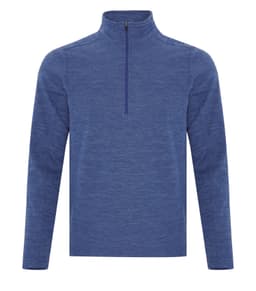 DISCONTINUED ATC™ DYNAMIC HEATHER FLEECE 1/2 ZIP SWEATSHIRT in True Royal Dynamic