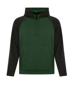 ATC™ GAME DAY™ FLEECE TWO TONE HOODIE in Forest Green/Black