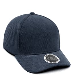 INIVI COOPER CORDUROY 2 PANEL CAP in Navy