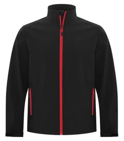 DISCONTINUED ATC™ GAME DAY™ WATER REPELLENT SOFT SHELL JACKET in Black/True Red
