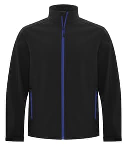 DISCONTINUED ATC™ GAME DAY™ WATER REPELLENT SOFT SHELL JACKET in Black/True Royal