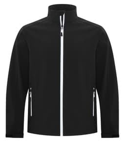 DISCONTINUED ATC™ GAME DAY™ WATER REPELLENT SOFT SHELL JACKET in Black/White