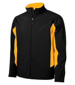 DISCONTINUED COAL HARBOUR® EVERYDAY COLOUR BLOCK WATER REPELLENT SOFT SHELL JACKET view 1