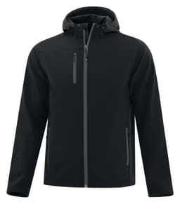 COAL HARBOUR® EVERYDAY HOODED WATER REPELLENT STRETCH SOFT SHELL JACKET view 3