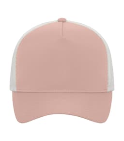 KOI&reg; MATTE 5-PANEL TRUCKER CAP in Dusty Rose/Bone