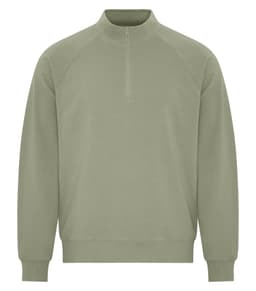 KOI&reg; ELEMENT CVC FRENCH TERRY 1/4 ZIP in Thyme