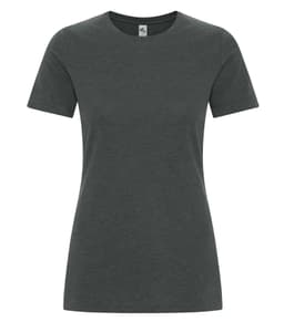KOI® ELEMENT RING SPUN CVC LADIES' TEE in Charcoal