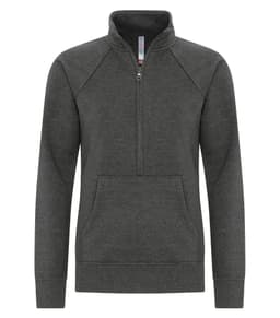 DISCONTINUED ATC™ ESACTIVE® VINTAGE 1/2 ZIP LADIES' SWEATSHIRT in Charcoal Heather
