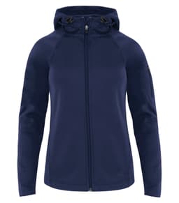DISCONTINUED ATC™ PTECH® FLEECE HOODED LADIES' JACKET in True Navy