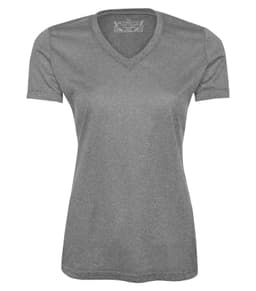 ATC™ PRO TEAM HEATHER ProFORMANCE V-NECK LADIES' TEE in Charcoal Heather