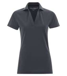 DISCONTINUED COAL HARBOUR® COMFORT PIQUE SOIL RELEASE LADIES' POLO in Steel Grey