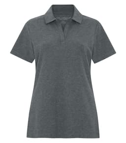 COAL HARBOUR&reg; EVERYDAY CVC LADIES’ POLO in Dark Heather Grey