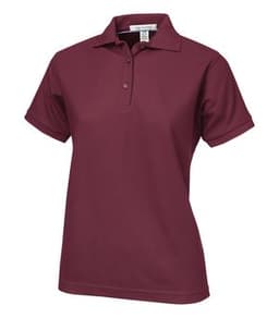 DISCONTINUED COAL HARBOUR® SILK TOUCH LADIES' POLO in Burgundy