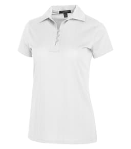 DISCONTINUED COAL HARBOUR® FINE JACQUARD LADIES' POLO in White