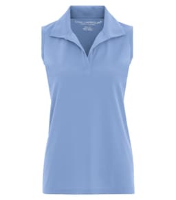 DISCONTINUED COAL HARBOUR® SNAG RESISTANT SLEEVELESS LADIES' POLO in Blue Lake