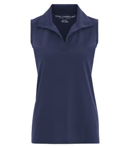 DISCONTINUED COAL HARBOUR® SNAG RESISTANT SLEEVELESS LADIES' POLO in True Navy