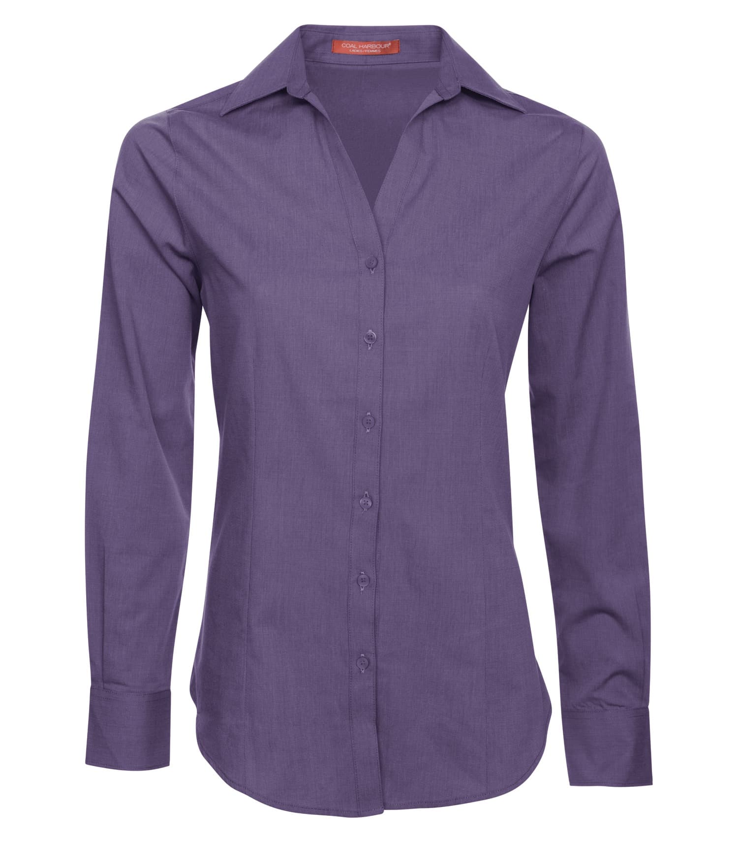 CoalHarbour COAL HARBOUR® TEXTURED CROSSHATCH WOVEN LADIES' SHIRT