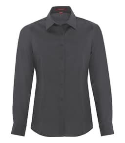COAL HARBOUR® EVERYDAY LONG SLEEVE WOVEN LADIES' SHIRT in Iron Grey