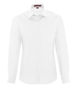 COAL HARBOUR® EVERYDAY LONG SLEEVE WOVEN LADIES' SHIRT in White