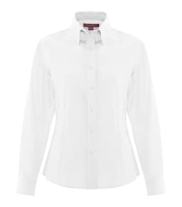 COAL HARBOUR® NON-IRON 100% COTTON TWILL LADIES' SHIRT in White