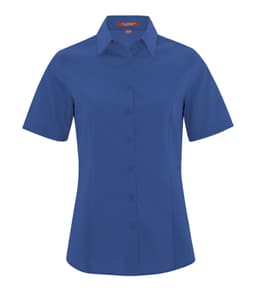 COAL HARBOUR® EVERYDAY SHORT SLEEVE WOVEN LADIES' SHIRT in True Royal
