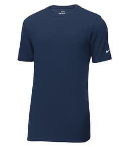 NIKE Dri-FIT COTTON/POLY TEE in College Navy