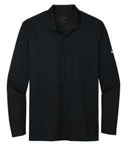 NIKE Dri-FIT MICRO PIQUE 2.0 LONG SLEEVE POLO in Black