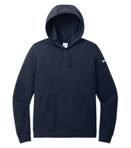 NIKE CLUB FLEECE SLEEVE SWOOSH LADIES' HOODIE in Midnight Navy