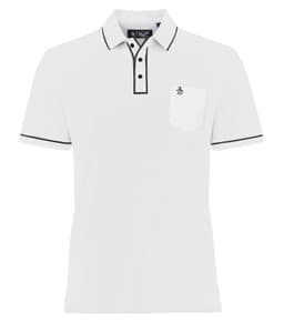 DISCONTINUED ORIGINAL PENGUIN&reg; GOLF EARL POLO in Bright White