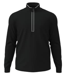 ORIGINAL PENGUIN&reg; LIGHTWEIGHT EARL 1/4 ZIP in Caviar Black