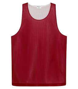 ATC™ PRO CLUB REVERSIBLE MESH TANK TOP in Deep Red/White