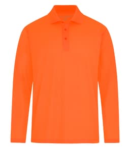 COAL HARBOUR&reg; EVERYDAY SNAG RESISTANT LONG SLEEVE POLO in Safety Orange