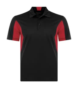 COAL HARBOUR® SNAG RESISTANT COLOUR BLOCK POLO in Black/True Red