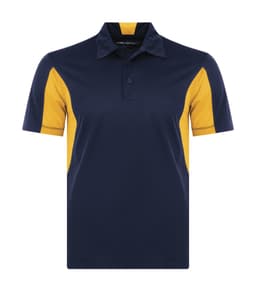 COAL HARBOUR® SNAG RESISTANT COLOUR BLOCK POLO in True Navy/Gold