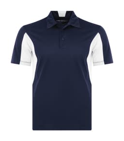 COAL HARBOUR® SNAG RESISTANT COLOUR BLOCK POLO in True Navy/White