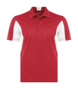 COAL HARBOUR® SNAG RESISTANT COLOUR BLOCK POLO in True Red/White