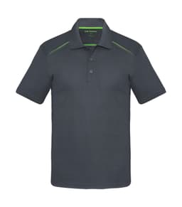 COAL HARBOUR® SNAG RESISTANT CONTRAST INSET POLO in Iron Grey/Lime