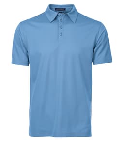 DISCONTINUED COAL HARBOUR® SNAG RESISTANT CONTRAST STITCH POLO in Blue Lake/Iron Grey