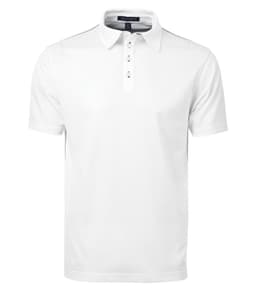 DISCONTINUED COAL HARBOUR® SNAG RESISTANT CONTRAST STITCH POLO in White/Iron Grey