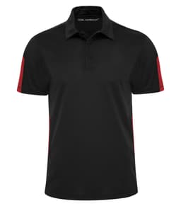DISCONTINUED COAL HARBOUR® EVERYDAY COLOUR SLICE POLO in Black/Red