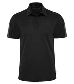 DISCONTINUED COAL HARBOUR® EVERYDAY COLOUR SLICE POLO in Black/Steel Grey